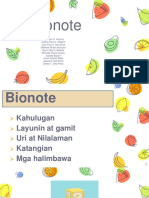 Bionote 