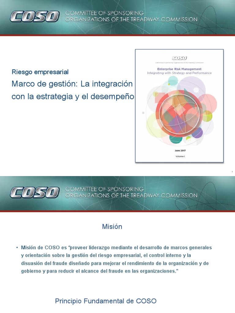 Coso Erm Coso Iv | PDF | Toma de decisiones | Liderazgo