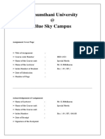 Assignment Coverpage Bluesky Campus