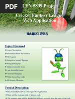 Cricket Fantasy League Presentation