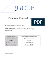 Final Year Project Proposal: College: University