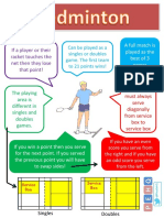 Badminton Rules Poster