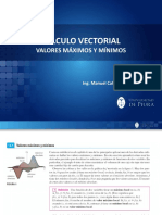 CÁLCULO VECTORIAL VALORES MÁXIMOS Y MÍNIMOS