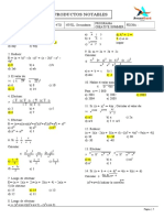 Productos notables para el área de matemática en 4to grado de secundaria