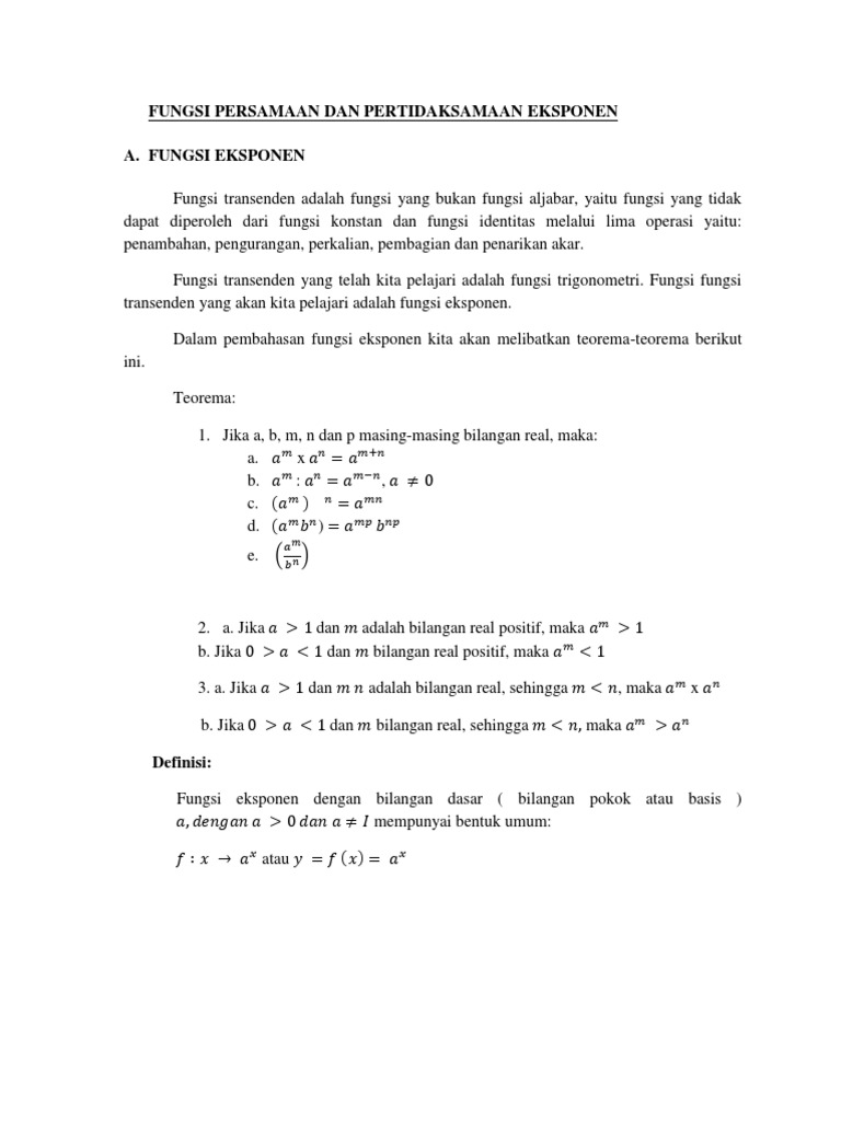 Eksponen Dan Logaritma