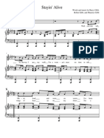 Stayin - Alive - Piano Sheet PDF