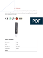 UT12C AC Voltage Detector: Technical Specifications