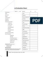 Ptosis Evaluation Sheet: PG Corner