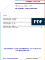 Kerala Current Affairs 2019 by AffairsCloud PDF