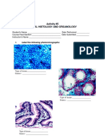 Act Sheet.05 Animal Histology and Organology PDF