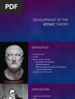 Development of The Atomic Theory