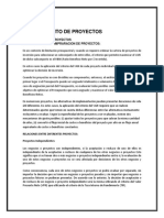 Ordenamiento de Proyectos