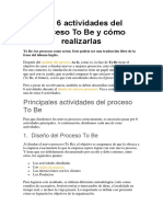 Actividades Del Proceso To Be