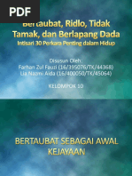Kelompok 10 Bertaubat Ridlo Tidak Tamak Lapang Dada Pdf