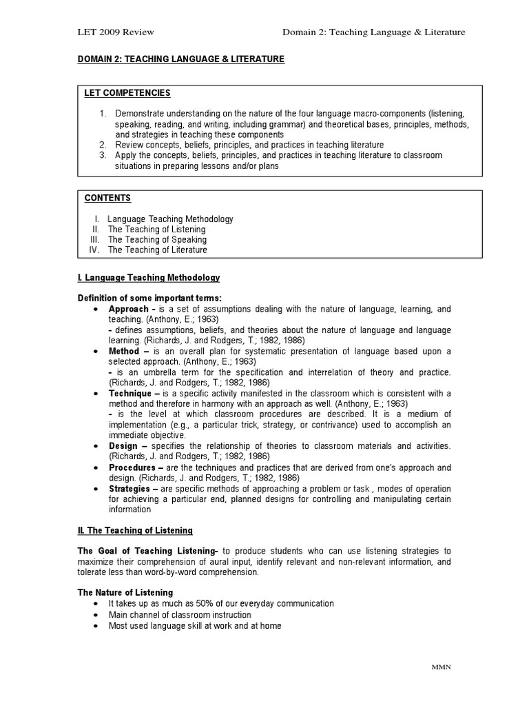 Language Literature Teaching Group | PDF | Reading Comprehension | Fluency