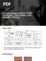 Fundamentals of B2B CRM: Strategies, Use Cases, and Benefits It Brings