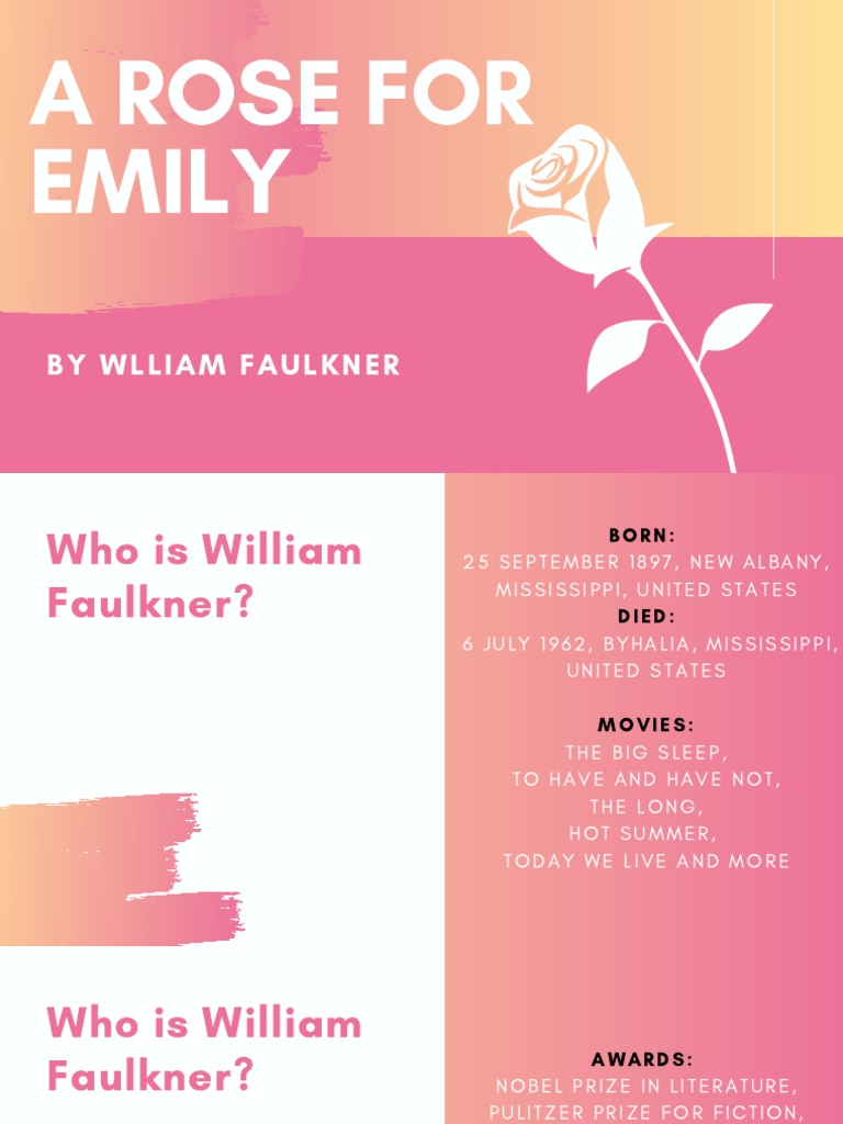 A Rose For Emily PDF William Faulkner