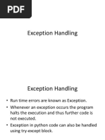 Exception Handling