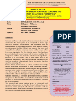 Technical Talk On "Corrosion of Steel in Reinforced Concrete and Prevention by Cathodic Protection"