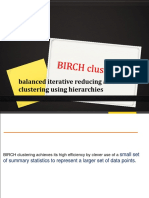 Balanced Iterative Reducing and Clustering Using Hierarchies