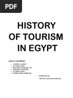 History of Tourism in Egypt: Group 2 Members