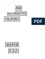 English Filipino: Mathematics