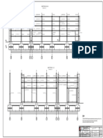 Detailed engineering drawing of steel structure
