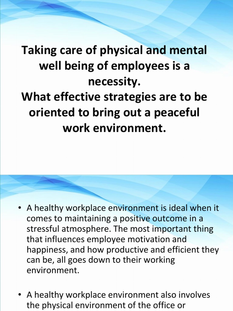 Effective Strategies for Promoting Employee Physical and Mental Well ...