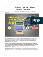Kontrol PID Arduino (Transfer Fungsion)