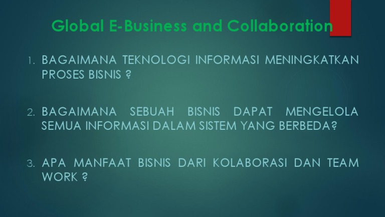 Soal Global E Business And Collaboration Pdf