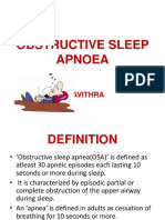 Obstructive Sleep Apnoea: S.Pavithra