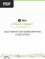 Self Drive Car Subscription Case Study