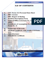 Table of Contents For Deped Mis - or Ranking