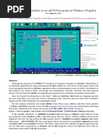 DOS Programs in Windows-10 DOS Programok Windows-10 Alatt
