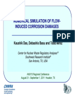 Numerical Simulation of Flow Induced Corrosion - SW Research