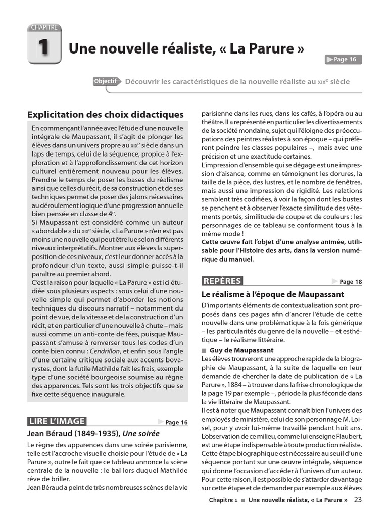 Devoir Sur Pierre Et Jean De Maupassant Chapitre1 Ok | PDF | Réalisme (littérature) | Guy de Maupassant
