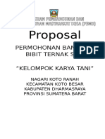 Proposal Permohonan Bantuan Bibit Ternak Sapi 1