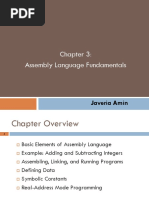 Assembly Language Fundamentals: Javeria Amin