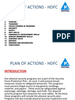 Plan of Action HDFC
