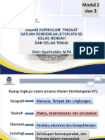 Esensi Kurikulum Tinggat Satuan Pendidikan (KTSP) Ips SD Kelas Rendah Dan Kelas Tinggi