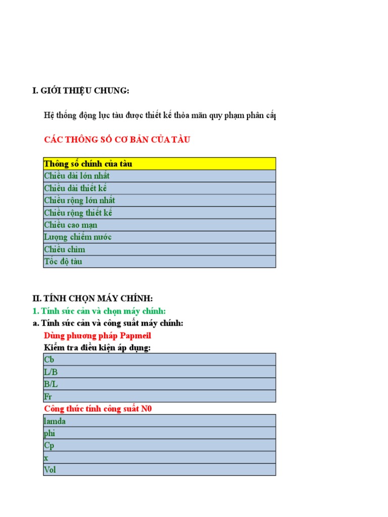 Thiet Ke He Thong Dong Luc Tau Thuy | PDF