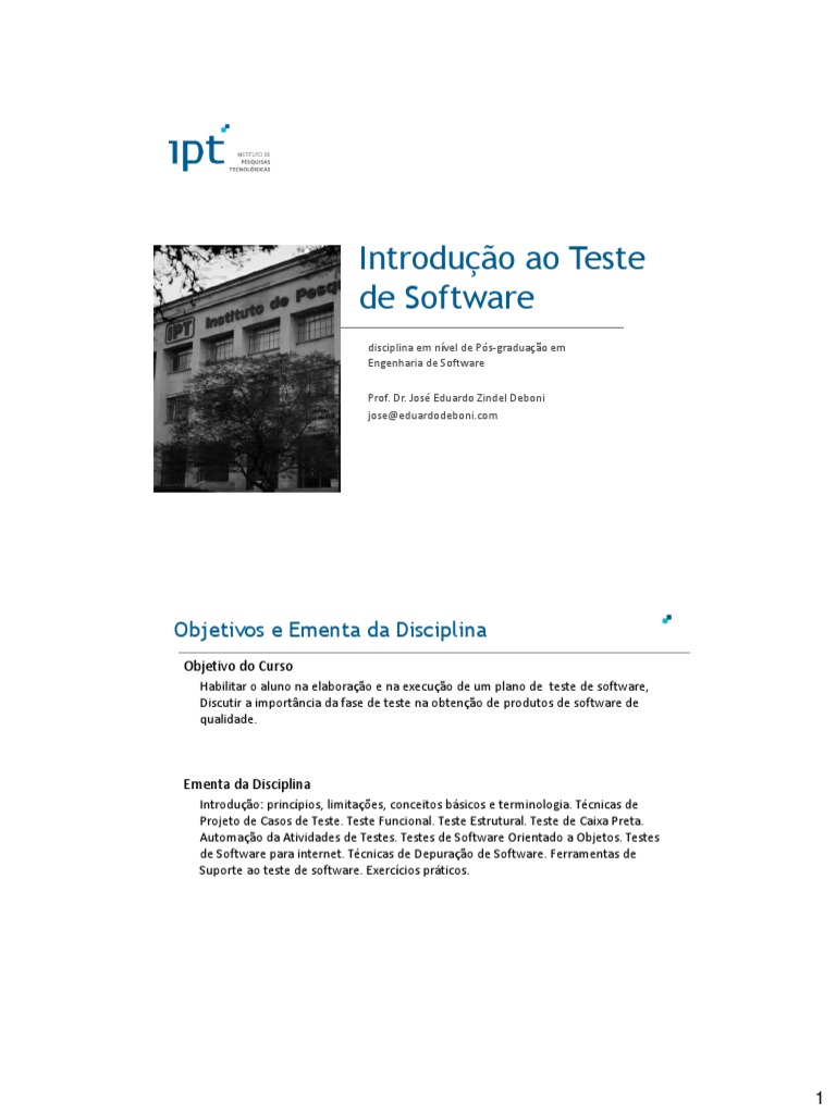 Introdução ao Teste de Software | PDF | Testes de software ...