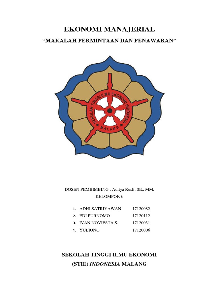 Ekonomi Manajerial Makalah