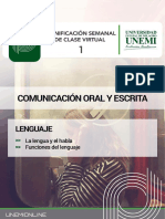 Comunicación Oral y Escrita Tema 1
