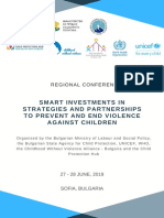 Smart Investments in Strategies To Prevent and End Violence Against Children