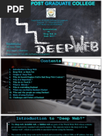 Presented To:-: Presentation On "Deep Web or Dark Net?"