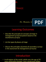 Triage: Dr. Murali. U. M.S M.B.A