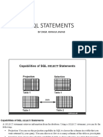 SQL Statements: by Engr. Khwaja Jawad