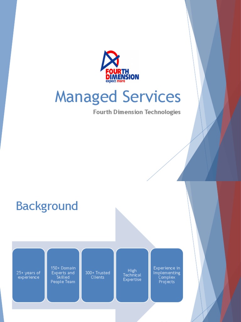Managed Services: Fourth Dimension Technologies | PDF | Cloud Computing ...