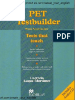 PET Testbuilder With Answer Key